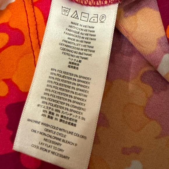 MICHAEL KORS Women’s Midi Orange Dress size Large - Picture 15 of 16